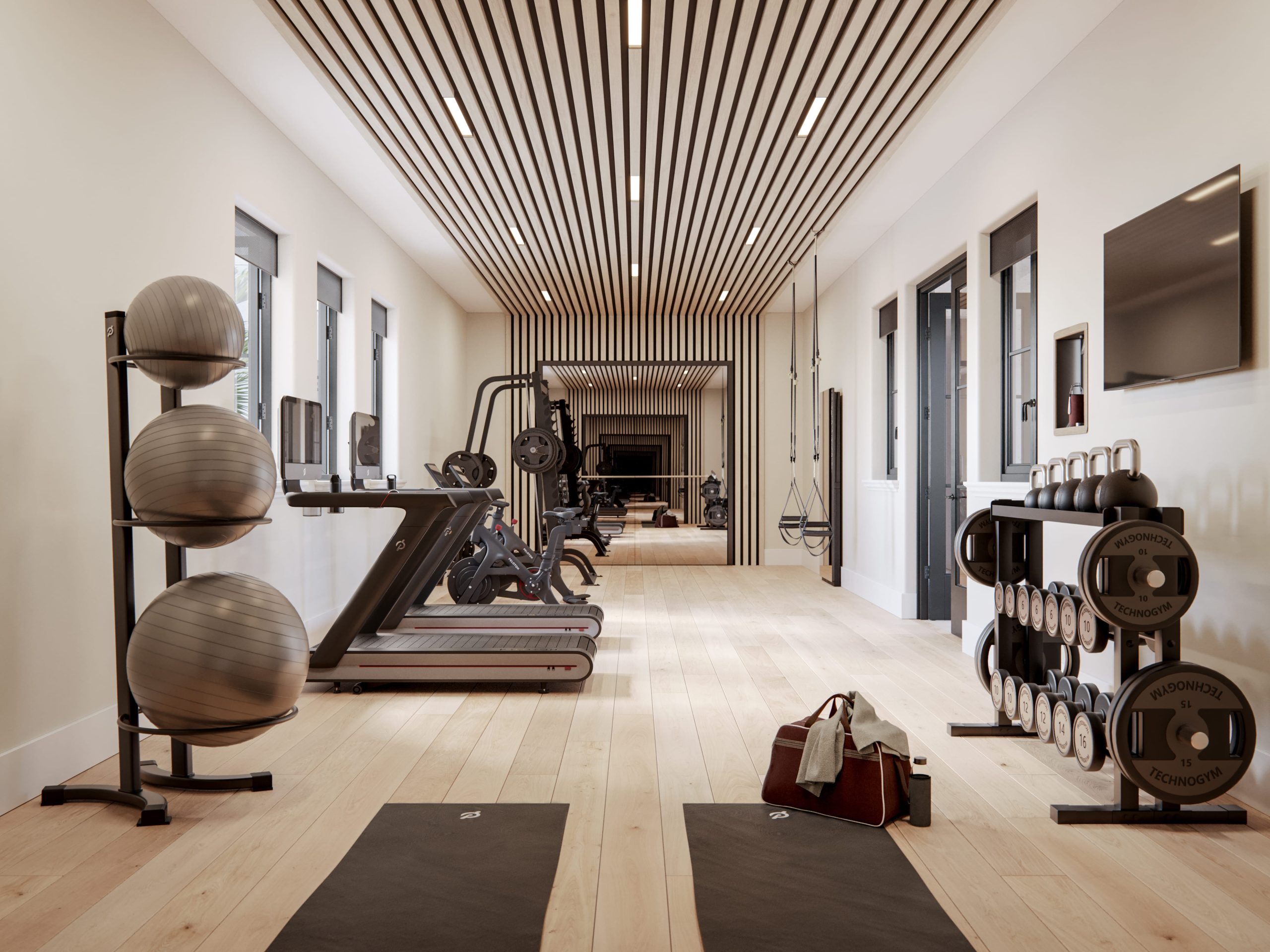 Fitness Center with power Performance Equipment